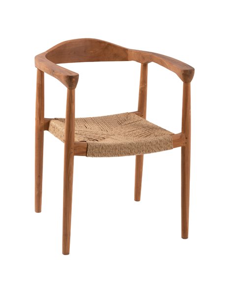Καρέκλα από ξύλο TEAK και συνθετικό σχοινί